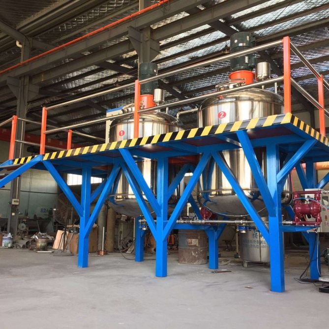 DB - with an annual output of 2,000 tons of latex paint platform equipment